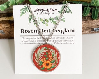 Rosemåled Pendant