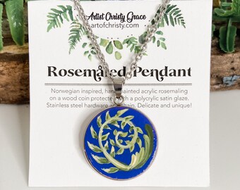 Rosemåled Pendant