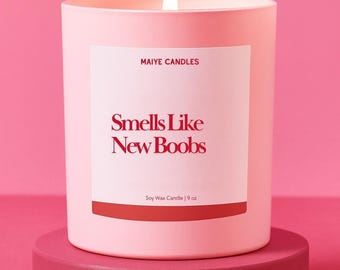 Funny Boob Job Candle Gift Breast Reduction Gift for Plastic Surgeon Gift Boob Surgery Gift for Her Cosmetic Surgery Gift Plastic Surgery
