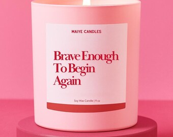 Moving On for Friend Best Friend Candle Personalized Gift For Friendship Fresh Starts New Chapter New Beginnings