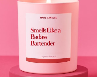 Bartender Gift Candle Appreciation Gift For Cocktail Maker Bartender Worker Funny Candle For Bartender Surprise Gift for Mixologist