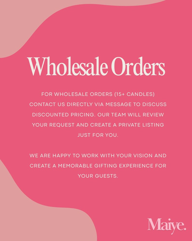 Wholesale Orders