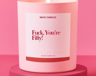 50th Birthday Gift Funny Candle For Birthday For Her Personalized Gift Funny Gifts for 50th Birthday Party For Women 50th for Friend