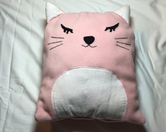 Kitten Pillow for Children’s Pajamas, Soft Fleece, Lined Pocket