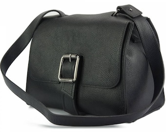 Sylvia Italian Leather Top-Handle Satchel Bag