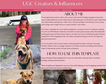 Brand Pitch Email Templates for Creators | Influencer Collaboration Emails | Digital Download