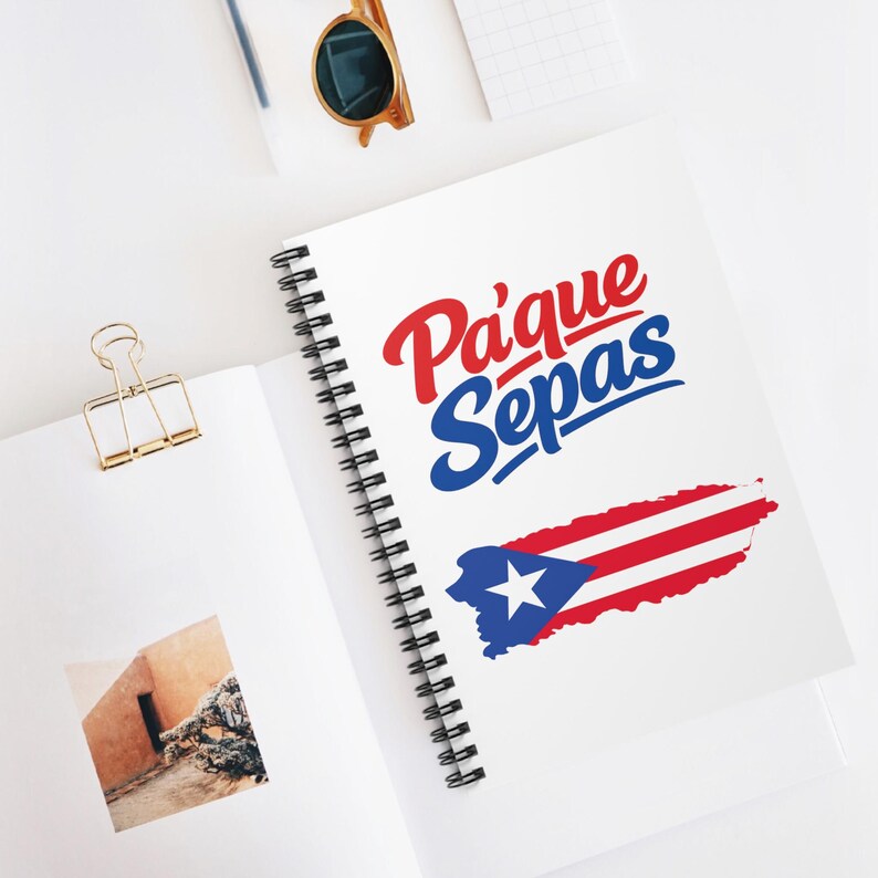Puerto Rico Pa'que Sepas Spiral Notebook Ruled Journal| Puerto Rican ...