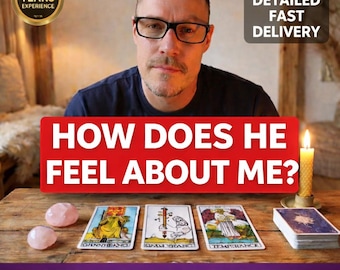 How Does He Feel About Me? Same Day Tarot Reading, Does He Love Me, Hidden Feelings Psychic reading, Love Tarot Reading, What Is He Thinking