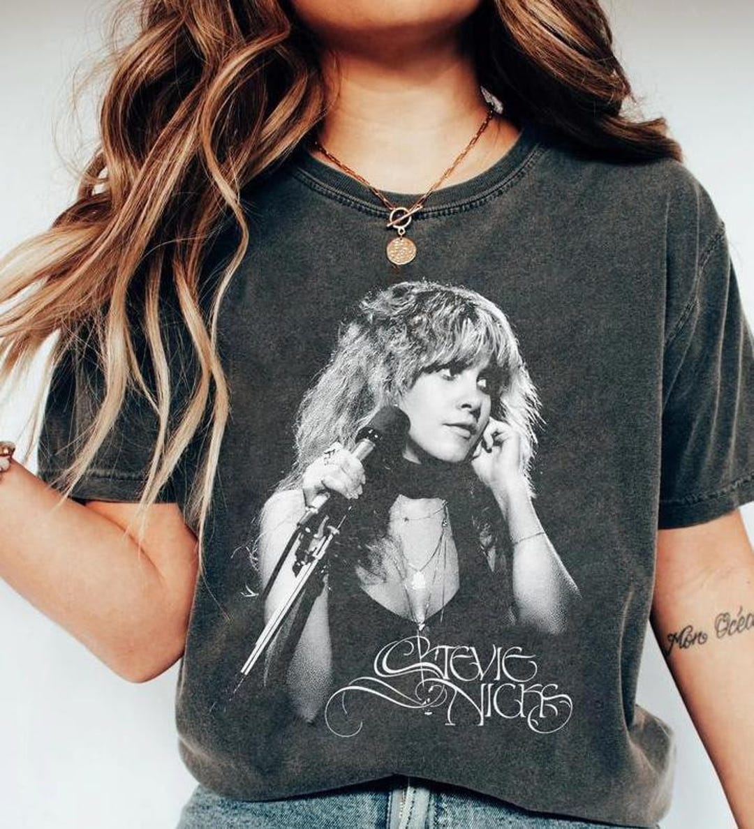 Vintage Cher and Stevie Nicks Graphic Tee - Goddess of Pop Shirt