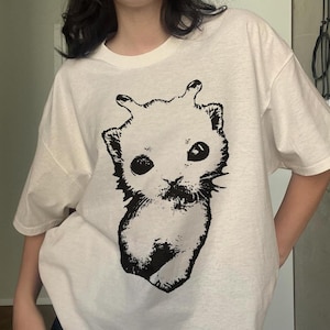 Alien Cat Y2K T-Shirt, Retro 90s Graphic Tee