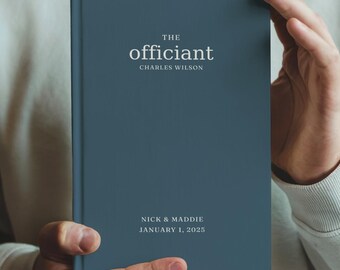 Personalized Journal for Pastor or Reverend: Custom Officiant Gift
