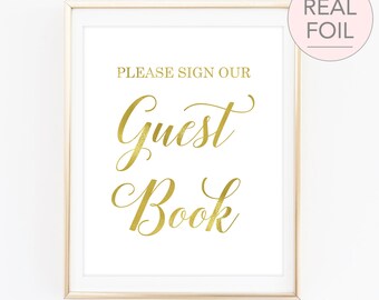 Guest Book Sign Please Sign Our Guest Book Sign Guest Book Wedding Sign Guest Book Table Sign Guestbook Wedding Sign (FS4)