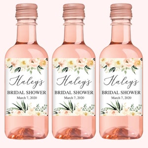 Bridal Shower Mini Wine Labels, Bridal Shower Wine Favor Labels Bridal Shower Wine Labels Bridal Shower Wine Favors Bridal Shower Favor