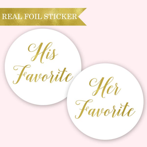 His Favorite Her Favorite Stickers - Etsy