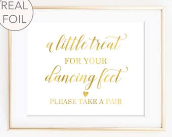 A Little Treat for Your Dancing Feet Wedding Sign Dancing Shoes Wedding Sign A Little Treat for Your Dancing Feet Sign (FS4)