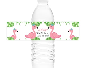 Flamingle Water Bottle Labels Printed Water Bottle Labels Waterproof Water Bottle Labels