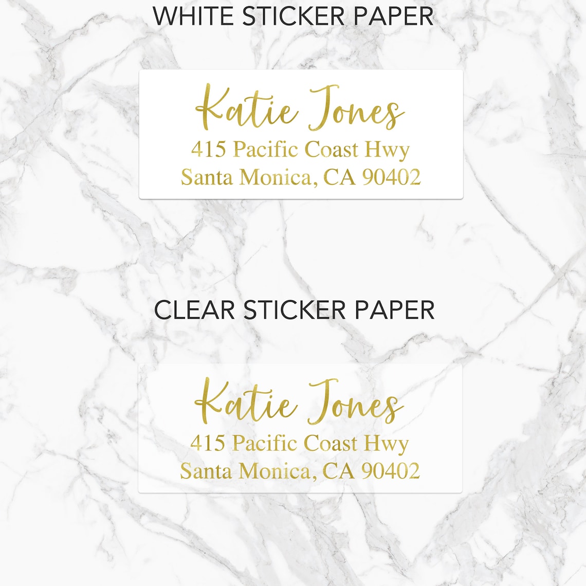 Return Address Labels Gold Foil Return Address Labels Wedding Etsy