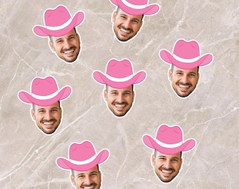 Cowboy Face Last Rodeo Confetti, Custom Face Confetti Cowboy Disco, Disco Cowgirl Bachelorette Confetti, Groom Cowboy Face Confetti
