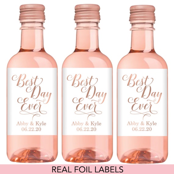 Best Day Ever Mini Wine Bottle Labels Best Day Ever Wine Etsy