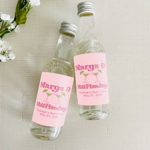 Margs and Matrimony Mini Shot Labels, Margaritas and matrimony Bachelorette Party, Cinco de Mayo Bachelorette Party, Bach Tequila Labels image 2