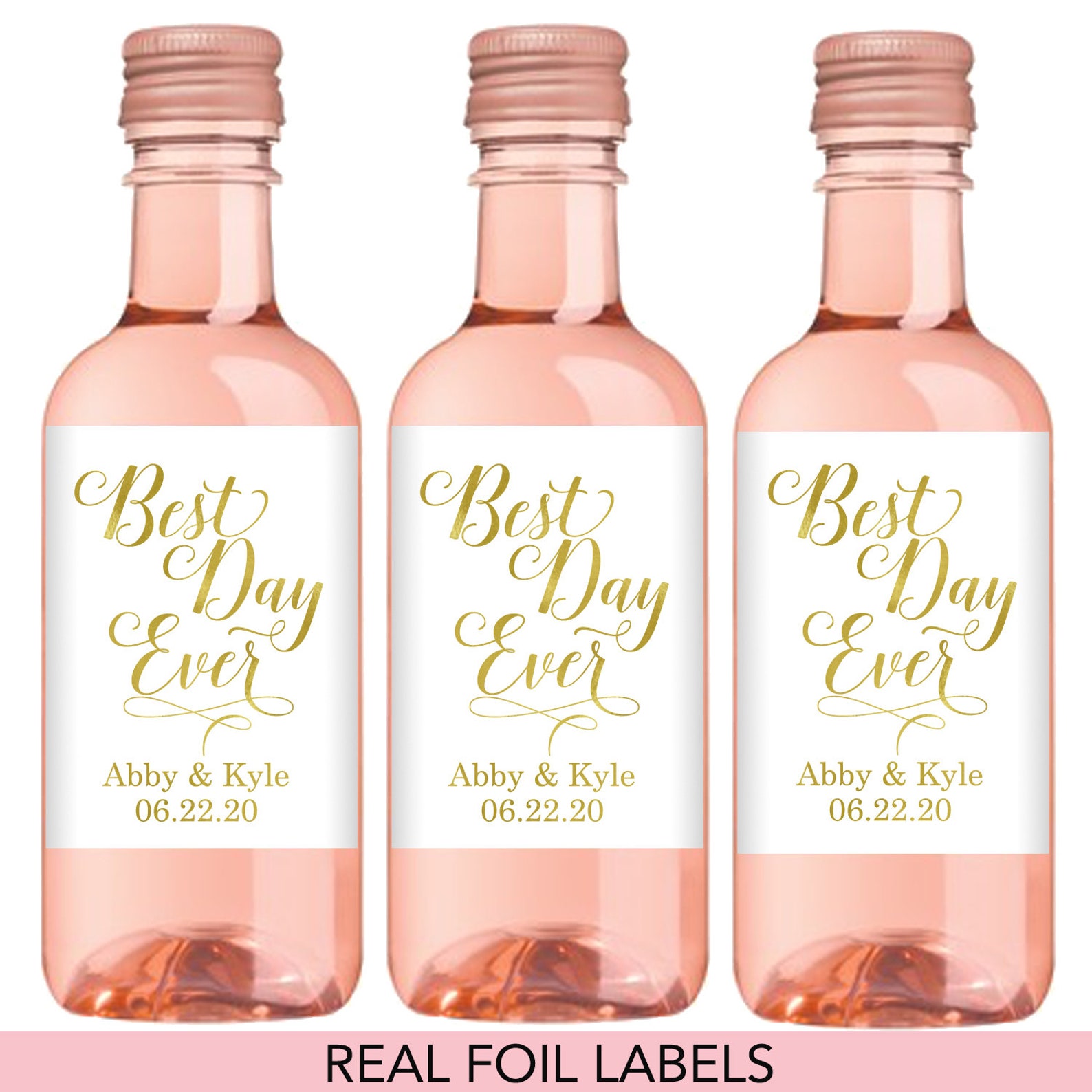 Best Day Ever Mini Wine Bottle Labels Best Day Ever Wine Etsy