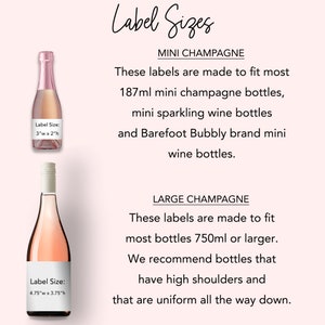 Pop It When She Pops Champagne Labels, Baby Shower Mini Champagne Bottle Labels, Gold Baby Shower Champagne Labels image 2