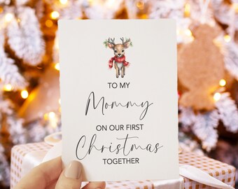To My Mommy on Our First Christmas Together Card, Christmas Card for Mom, Baby First Christmas Card for Mom, Card for Mom from Baby