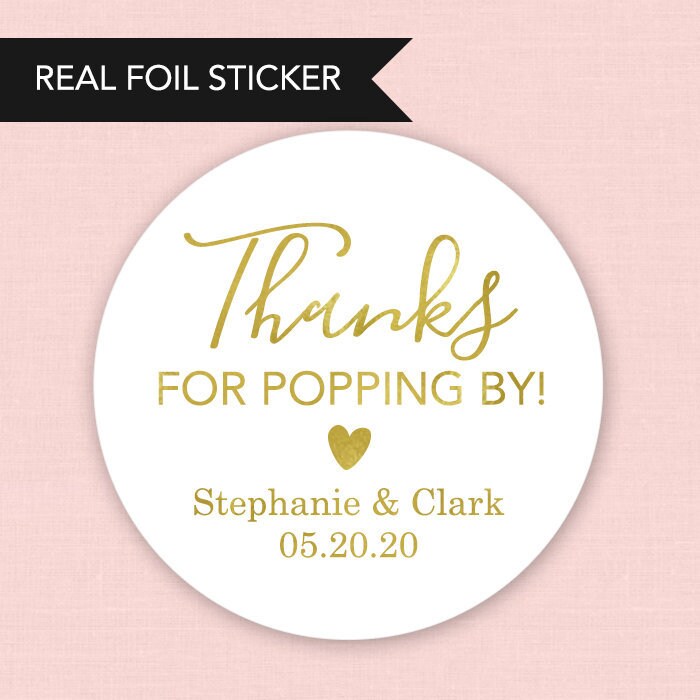 Thanks For Popping By Stickers, Popcorn Stickers, Thanks For Popping …