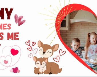 Valentine's Day Mug Wrap Sublimation, Mommy Heart PNG (11oz Wrap) (Digital Download)