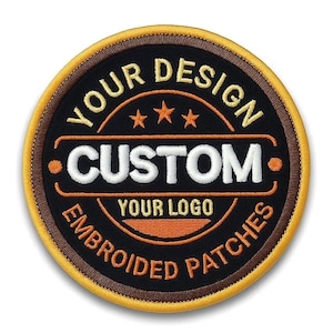 Naszywka z haftowanym logo, aplikacja do naszycia/prasowania