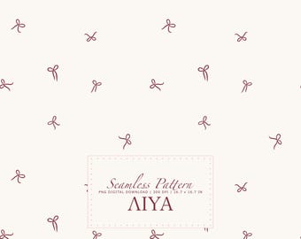 Roze strik naadloze patroon digitale download, flirt lint scatter print, minimale preppy stoffenbehang, handgetekende png commercieel gebruik