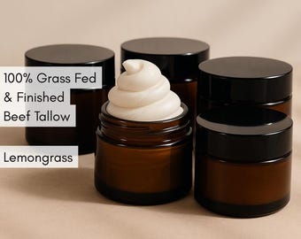 Lemongrass Tallow Body Butter: All Natural, Lightweight Moisturizer