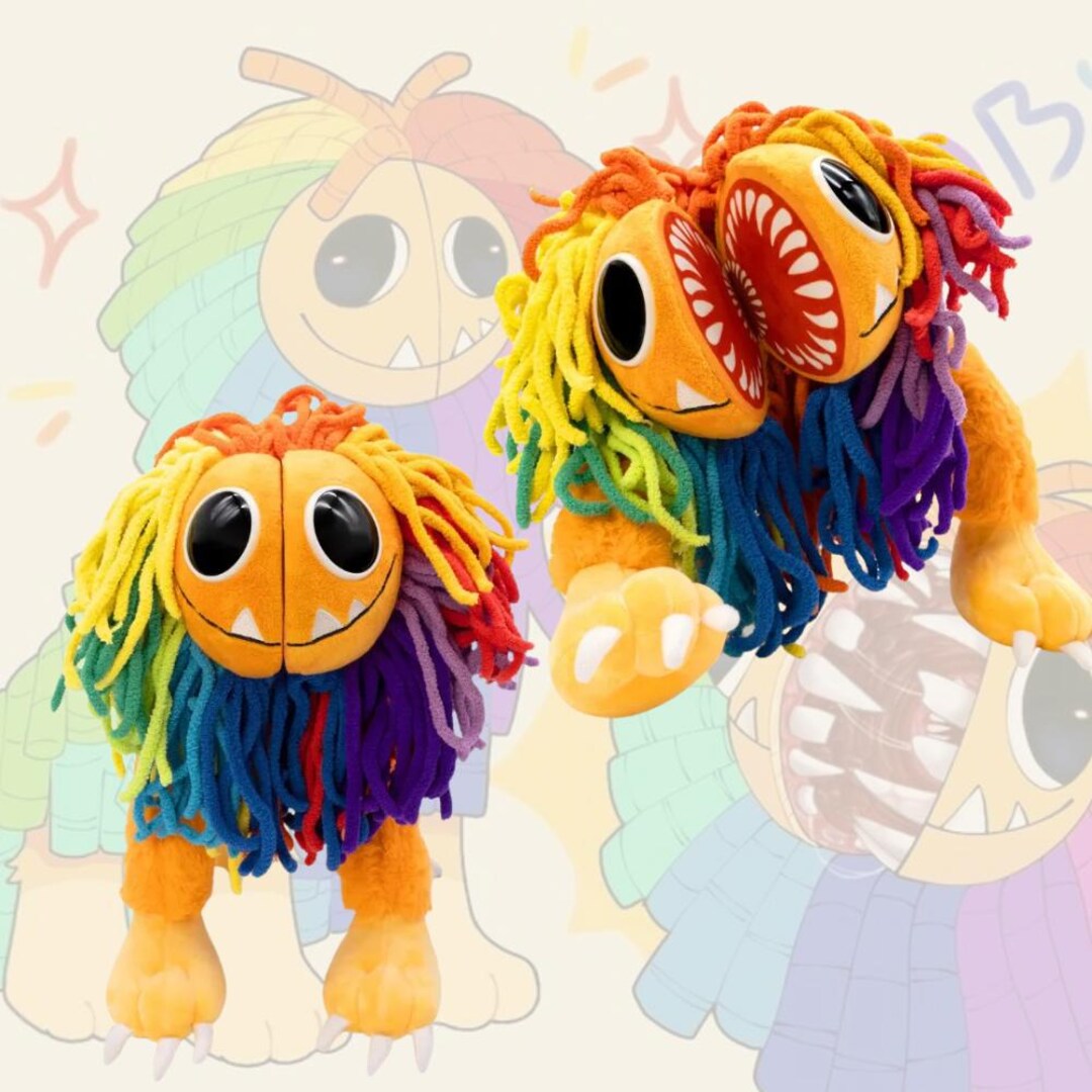 25cm Yarnaby Plush Toy – Smiling Devil Lion Doll, Soft Stuffed Animal, Cute Gift