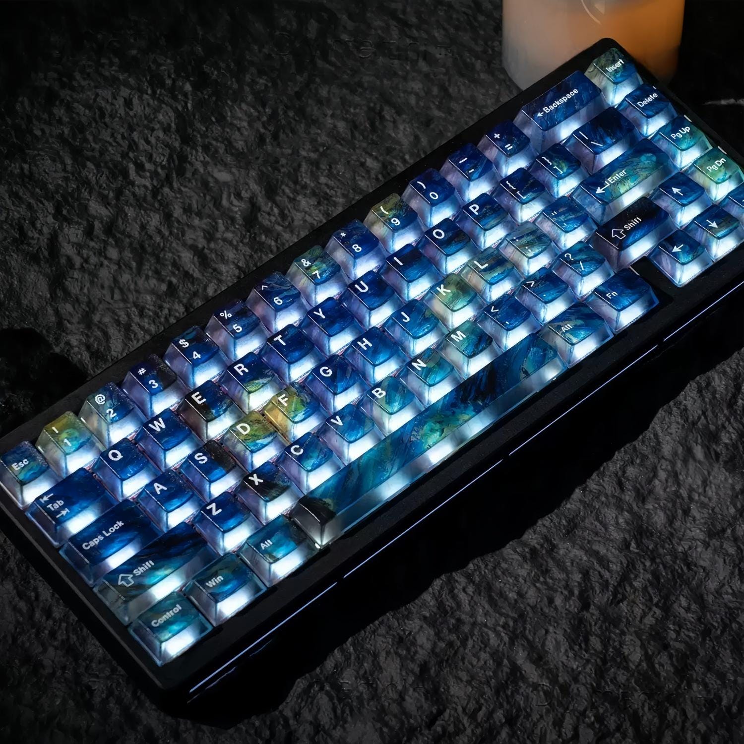 Starry Night Computer Keyboard Starry Night Keycap Set | Van Gogh Inspired Translucent Design | PC ...
