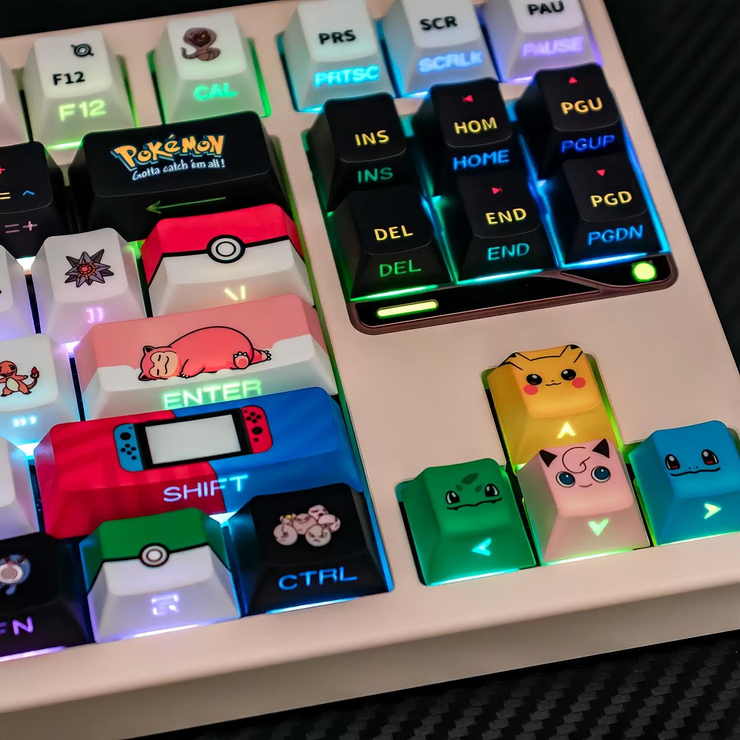 Pokémon Keycap Set | Japanese Style | PBT Cherry Profile 131 Keys ...