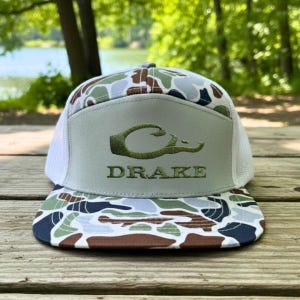 Drake Waterfowl Camo Trucker Hat, Duck Hunting Cap, Embroidered Mesh Back Hat, Outdoor Apparel for Men 4