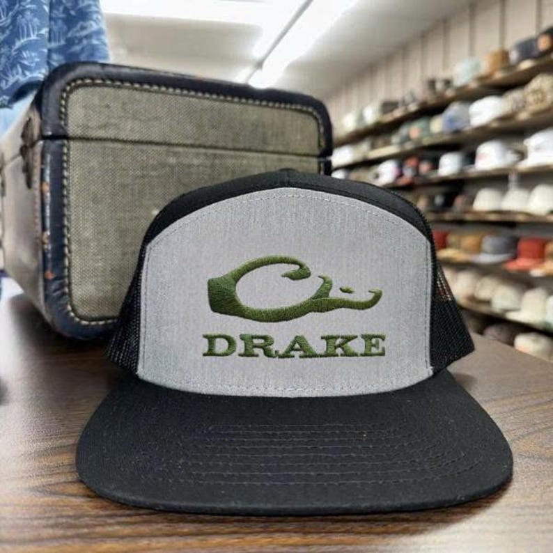Drake Waterfowl Camo Trucker Hat, Duck Hunting Cap, Embroidered Mesh Back Hat, Outdoor Apparel for Men 11