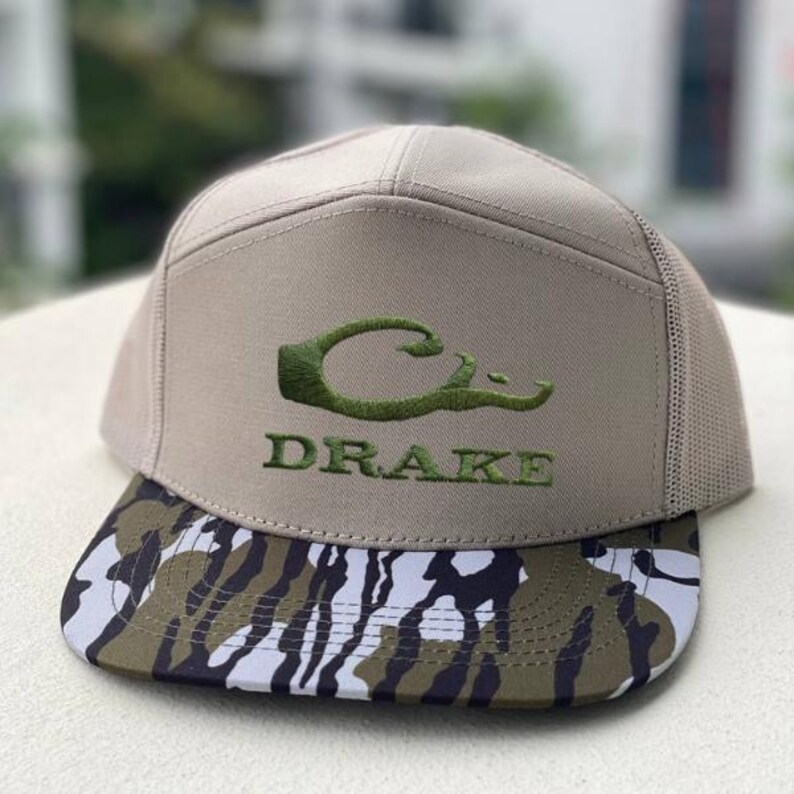 Drake Waterfowl Camo Trucker Hat, Duck Hunting Cap, Embroidered Mesh Back Hat, Outdoor Apparel for Men 5