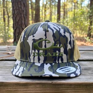 Drake Waterfowl Camo Trucker Hat, Duck Hunting Cap, Embroidered Mesh Back Hat, Outdoor Apparel for Men 9