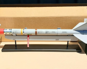 AIM-9 Sidewinder Replica, 1:3 Scale with Display Stand