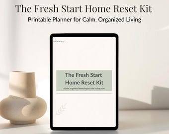 Home Reset Planner Kit | Minimalist Cleaning & Organization (PDF)