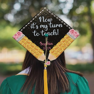 Personalized Teacher Graduation Cap Topper Teacher Gift Graduation 2026 Topper, Personalized Grad Cap, Personalized Graduation Decoration