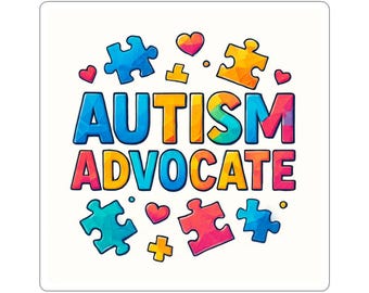 Autism Advocate Kiss-Cut Stickers 3x3 | Puzzle Pieces, Rainbow Support