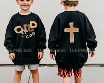 Paquete de imágenes PNG de Niños de Dios / 2 archivos PNG cristianos / Sublimación cristiana / PNG de Jesús para niños / Camiseta cristiana para niños / PNG de iglesias / Biblia para niños