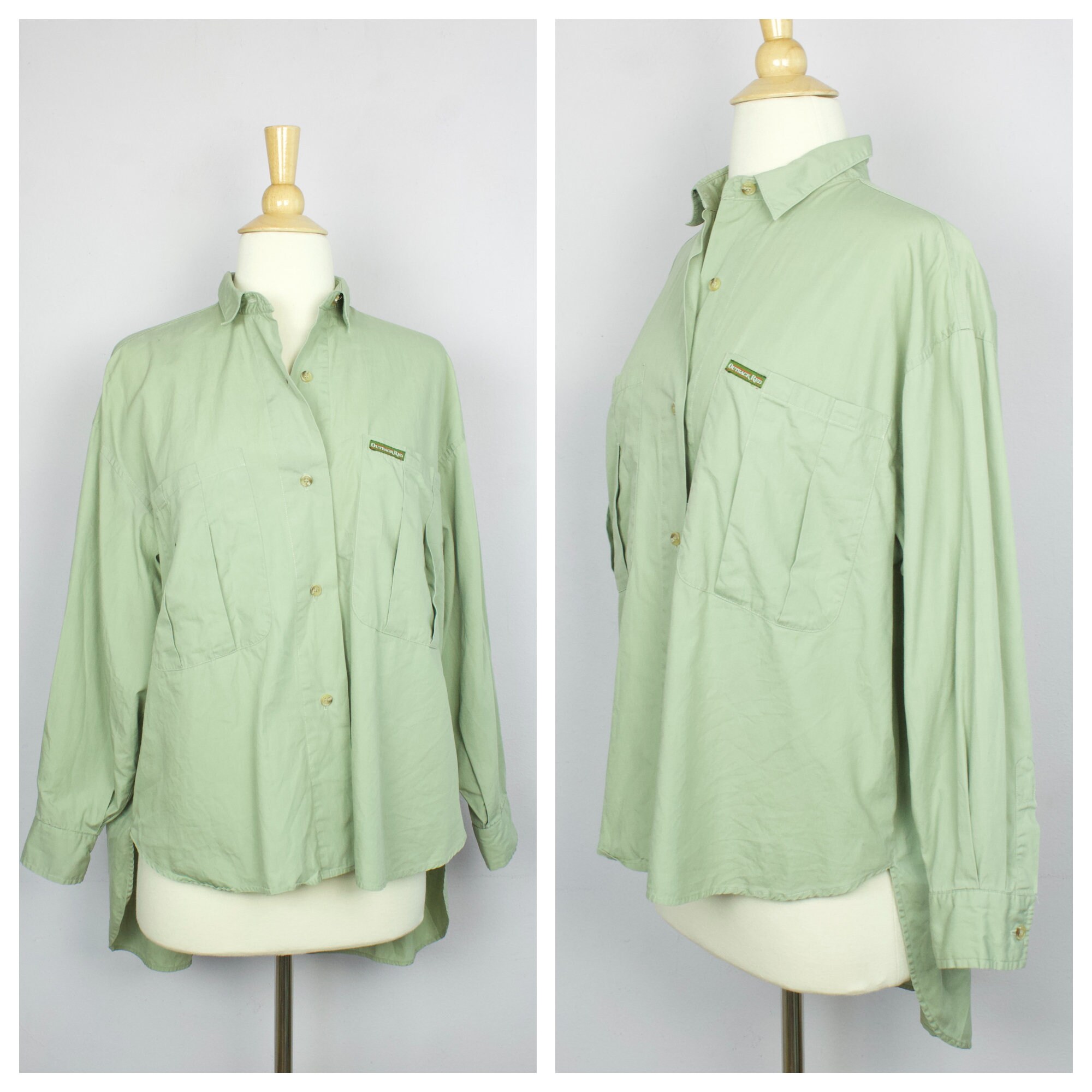 Vintage 1980's Outback Red Sage Green 