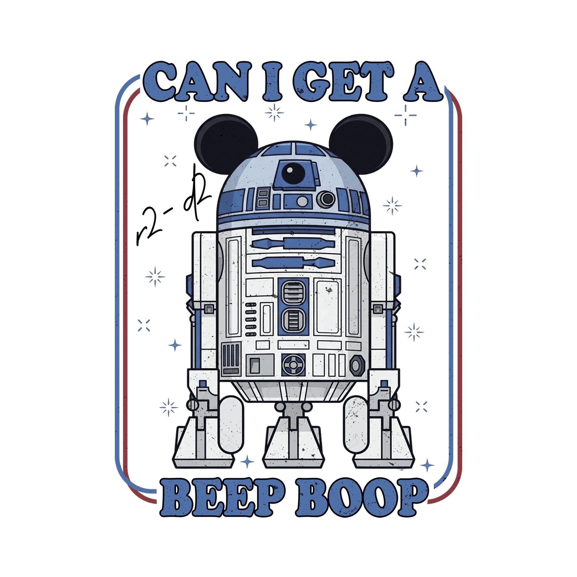 Disney Star Wars R2-D2 Can I Get a Beep Boop Png, Star Wars Droid Png ...