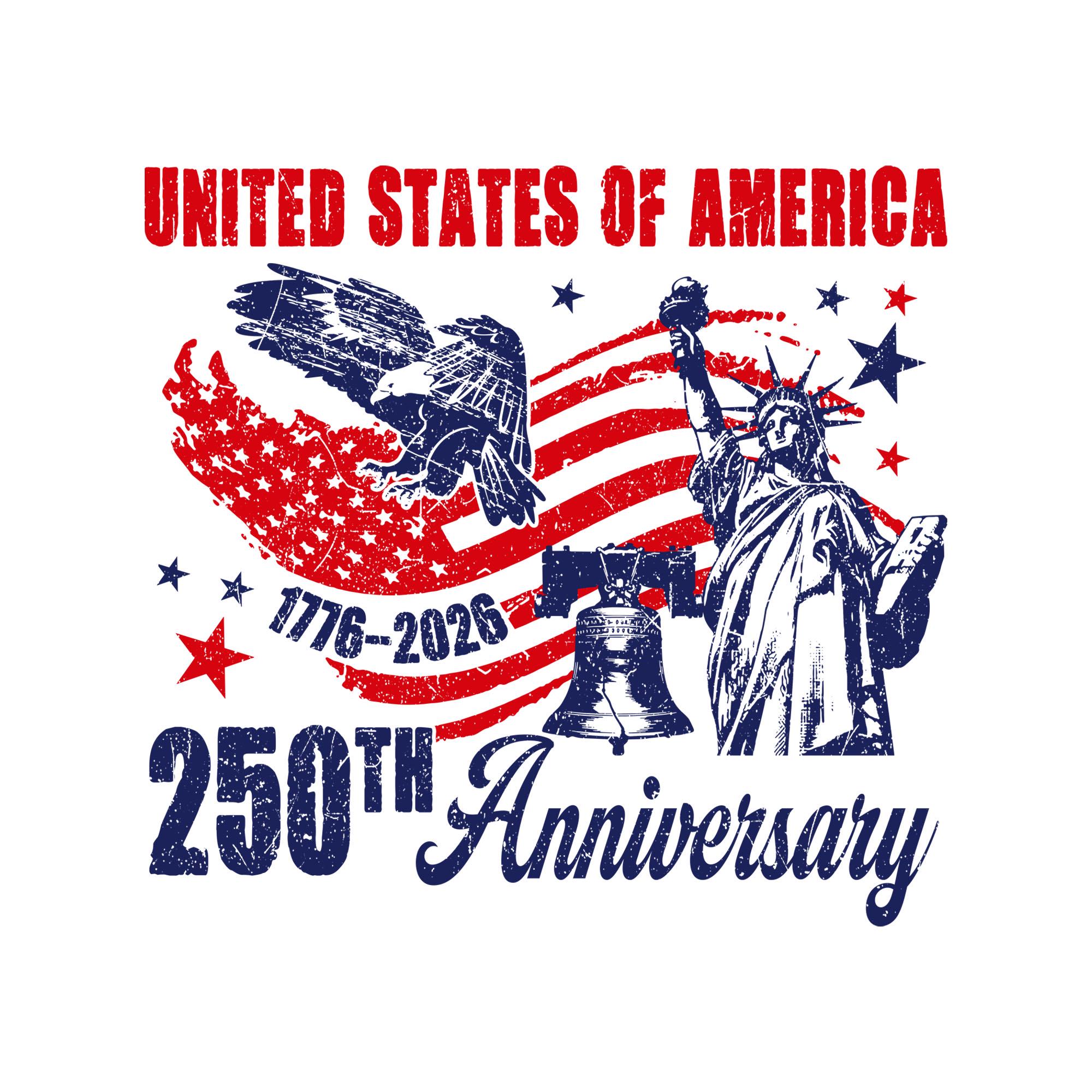 USA 250th Anniversary PNG, 250 Years of Freedom Png, American Eagle ...