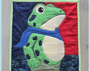 Portland Frog RESIST Appliqué Sign Pattern – Protest Art Quilt (Digital Download PDF)
