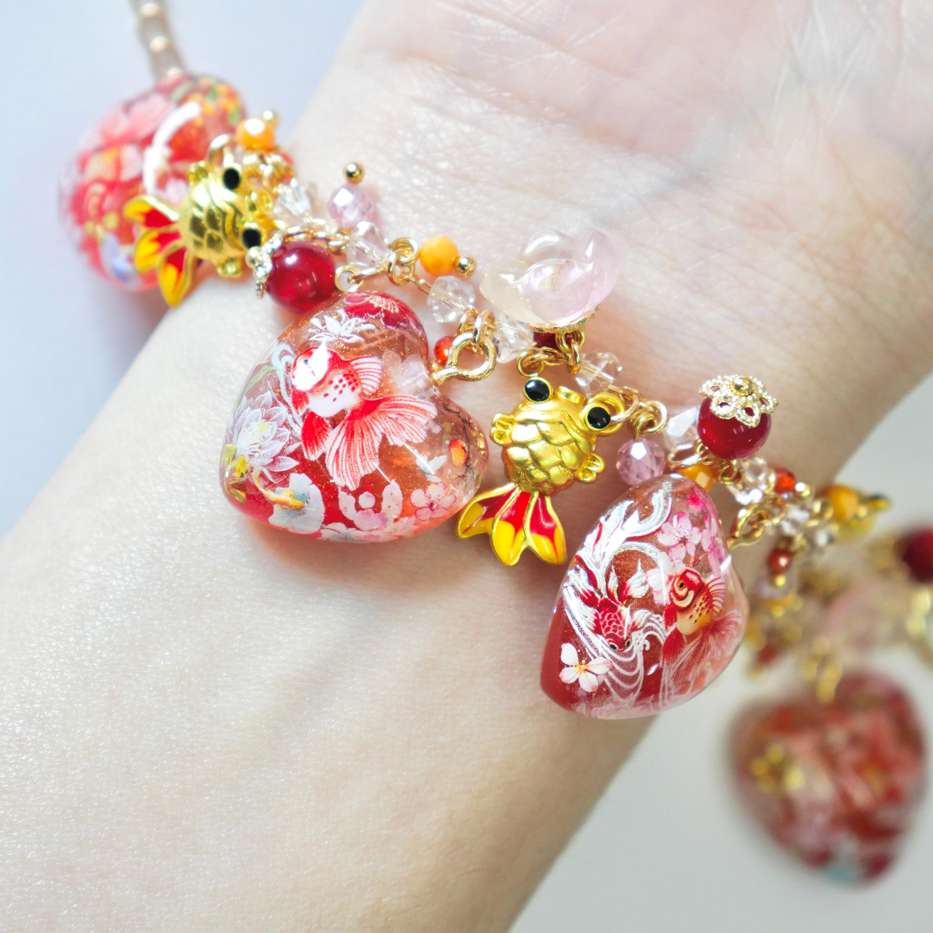 金魚のブレスレット - Etsy 日本