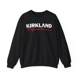 kirkland Signature Script Sweatshirt | Minimalist Handwritten Logo Crewneck